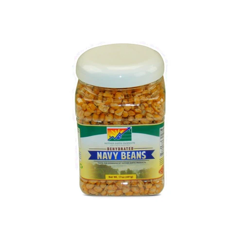 Mother Earth Products Dehydrated Fast Cooking Navy Beans, quart Jar , 1.06 Pound (Pack of 1)