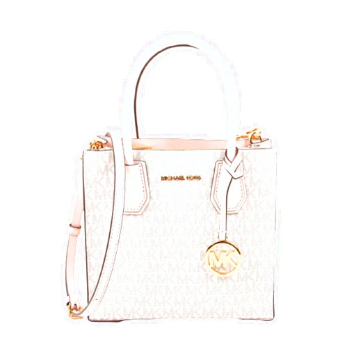 MICHAEL KORS MERCER MEDIUM MESSENGER CROSSBODY SATCHEL POWDER Powder Blush Multi