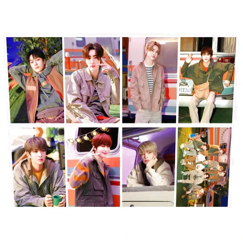 efoot 8PCS EN-HYPEN Posters,2024 New Album EN-HYPEN Wall Poster Painting for Birthday Party Room Decoration(Red)