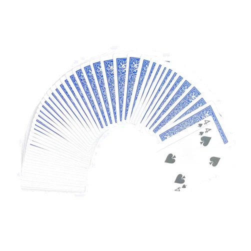 London Magic Works Blue Svengali Deck; Includes Over 100 Tricks, Choose The Force Card in Spades (Four)
