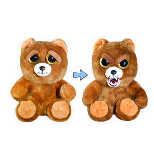 Feisty Pets Sir Growls-A-Lot- Plush Stuffed Bear that Turns Feisty with a Squeeze, 8.5