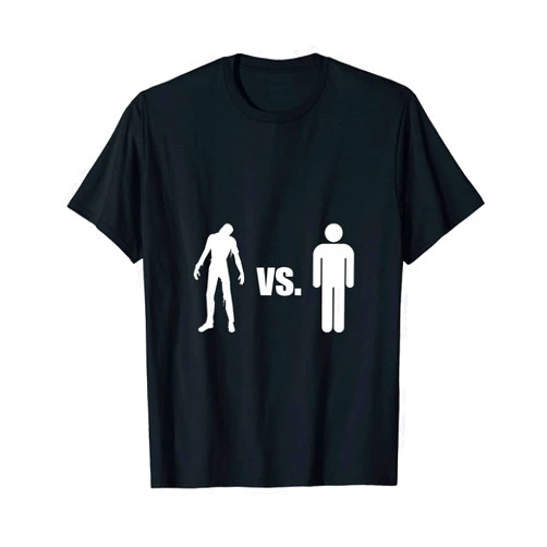 Zombie VS Human Fan Funny T-Shirt T-Shirt