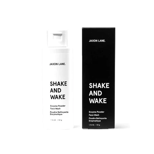 JAXON LANE SHAKE AND WAKE Exfoliating Powder Face Wash w/Papaya Enzymes Powder, Aloe Vera, Vitamin C, Vitamin E, Niacinamide Serum, AHA | Anti Aging Deep Pore Cleanser & Acne Face Wash
