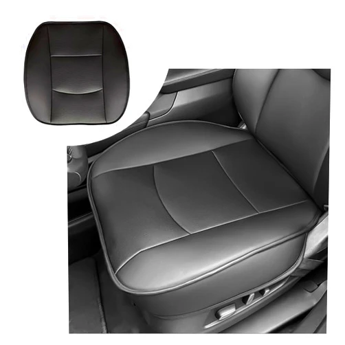 Carleef Leather Seat Covers for Car with Breathable Holes,All Seasons Bottom Seat Covers for Cars Provide Comfort Driving & Wrapping Protection,Memory Foam Car Seat Covers for SUV Truck Car