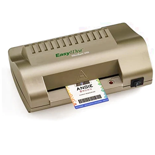EasyIDea Premium ID Card and Badge Laminator | ML450 Mini Lam for ID Cards | Temperature Controlled |