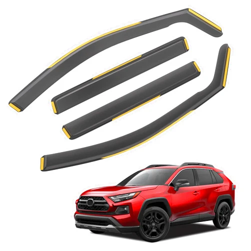 HOPE YOU READY Shatterproof in-Channel Window Rain Guards for 2020-2024 Toyota RAV4, Extra Durable Window Deflectors, Vent Window Visors for Cars, Vent Deflector, 4pcs