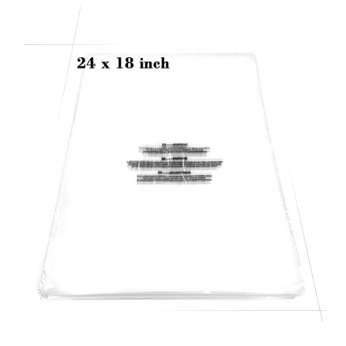 Becko US 18’’ X 24’’ (100 Count) Self Seal Clear Poly Plastic Bags with Suffocation Warning for Shipping, Packaging Clothes, Backpacks, Bedding, Dustproof & Permanent Adhesive
