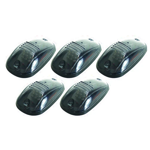 Pacer Performance 20-247S Hi-Five Smoke Dodge Style Cab Roof LED Light Kit, (Pack of 5)