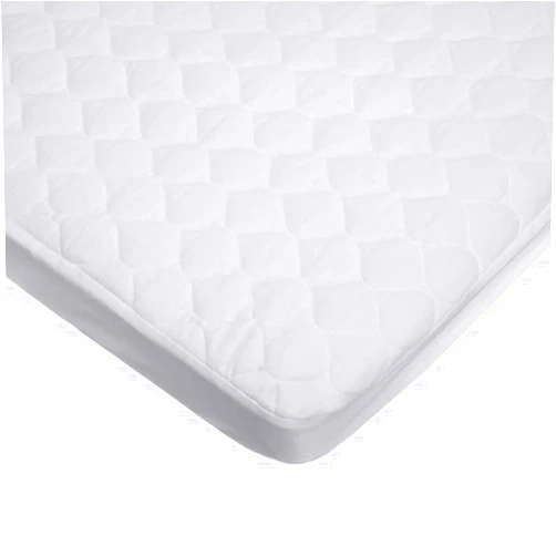 American Baby Company Waterproof Cradle/Bassinet Mattress Protector, Quilted Cotton Fitted Cradle/Bassinet Mattress Pad Cover, White, 33