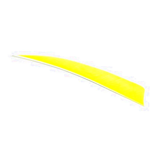 Trueflight Mfg Comp Inc TRUEFLIGHT FEATHERS SHIELD CUT 5 RW CHARTREUSE 100/PK. by Trueflight Mfg Comp Inc