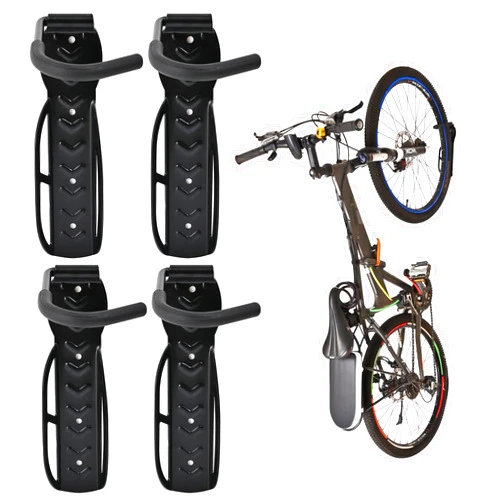 Auwey Bike Wall Mount Hook Rack Holder Bicycle Hanger Storage Vertical Bike Hook for Indoor Shed, Heavy Duty Holds up to 66lb