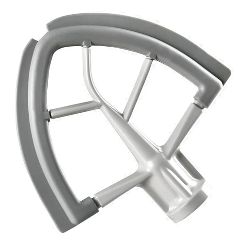 Reikame Flex Edge Beater for KitchenAid Tilt-Head Stand Mixer, 4.5-5 Quart Flat Beater Paddle with Flexible Silicone Edges Bowl Scraper, Grey