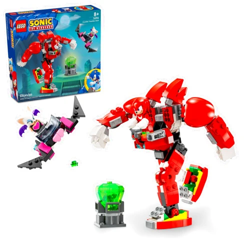LEGO Sonic The Hedgehog Knuckles’ Guardian Mech Building Toy Set, Sonic Toy for Kids, Video Game Inspired Knuckles Action Figure with Master Emerald, Gaming Gift for 8 Year Old Boys and Girls, 76996