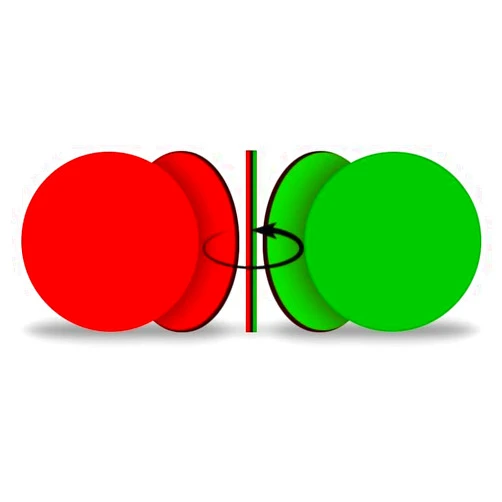 Canailles 25-Pack Double-Sided Red/Green Flip Magnet (.625