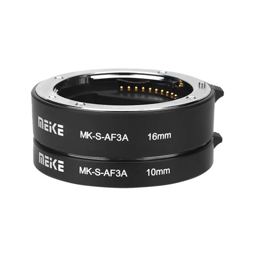 Pomya Auto Extension Tube Set, 10mm 16mm Automatic Focus Macro Extension Tube Set for E Mount Camera