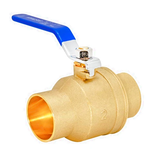 Eastman 2 Inch Sweat Heavy Duty Full Port Ball Valve, Brass Plumbing Fitting, 20071LF