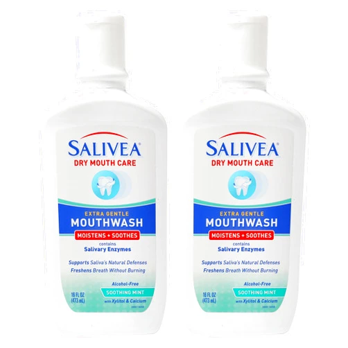 Salivea Dry Mouth Mouthwash with Xylitol 16oz Pack of 2 16 Fl Oz (Pack of 2)