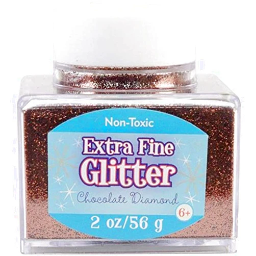 Sulyn 2oz. Glitter Stacker Jar - Chocolate Diamond