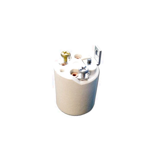 Leviton 3152-8 Medium Base, One-Piece, Keyless, Incandescent, Unglazed Porcelain Lampholder , White