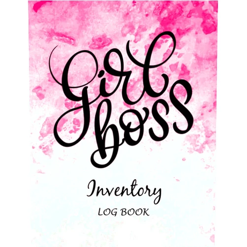 By Sun and Moon Publishing (Author) Inventory Log Book: Simple Inventory Log for Small Business or Personal, Inventory Tracker Notebook, Inventory Log Sheets, Stock Record Book Organizer ... Count Quantity Notebook, Pink Girl Boss Cover