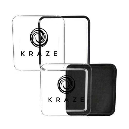Kraze FX Black and White Face Paint Set - Hypoallergenic, Non-Toxic, Water Activated Professional Face & Body Painting Makeup, Combo Value Pack