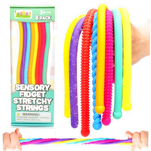 LESONG Sensory Autism Toys for Kids - Textured Stretchy Sensory Fidget Toys for Stress, Anxiety , Sensory Toys Special Needs for Autistic Autism Children Toddlers Boys Girls, Treasure Box Classroom Prizes