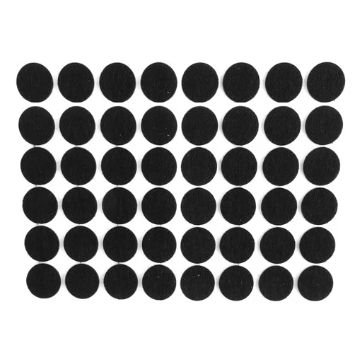 888 Corp Black Self Adhesive Felt Bumpers 1/2