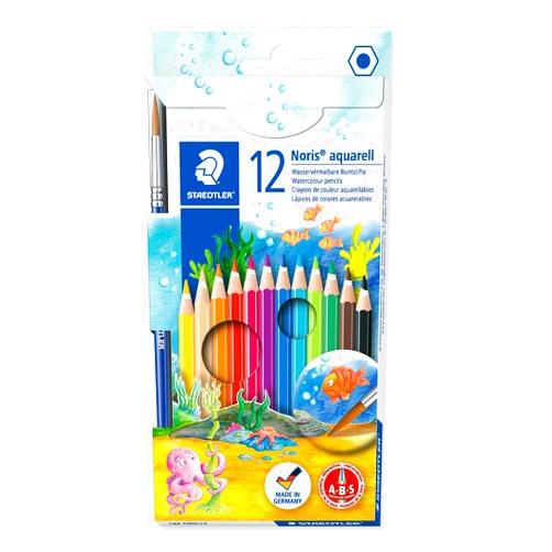 Staedtler Watercolor Pencils, Box of 12 Colors (14410NC12)