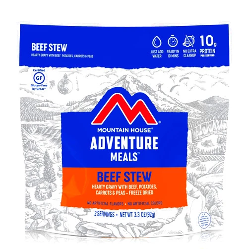 Mountain House Beef Stew | Freeze Dried Backpacking & Camping Food | 2 Servings | Gluten-Free