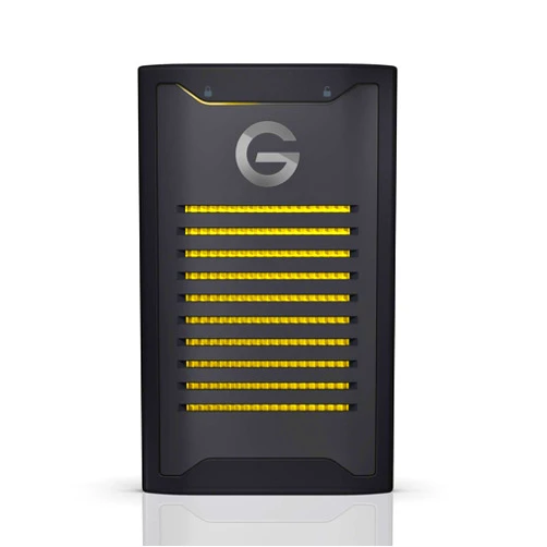G-Technology 2TB ArmorLock Encrypted NVMe SSD High Grade Security Performance External Storage - USB-C (USB 3.2), Up to 1000 MB/s - 0G10484-1