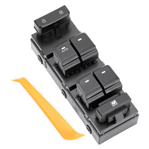 Rldym Upgrade Power Window Master Switch Front Left Driver Side 93570-C1000 for Hyundai Sonata 2015 2016 2017 2018 2019 1.6L 2.0L 2.4L L4, Window Lifter Control Button, 1 Auto, 18 Pins, Black