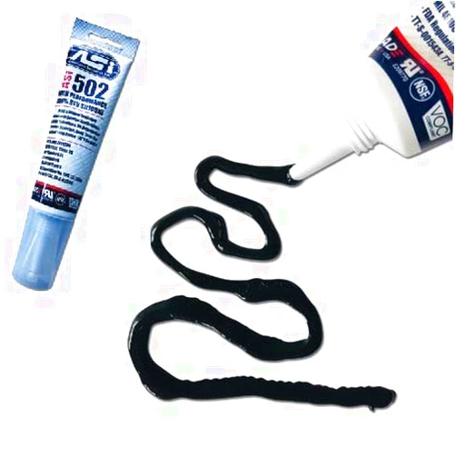 Midwest Hearth Silicone Sealant 100% RTV - 2.8 oz Squeeze Tube -Black-