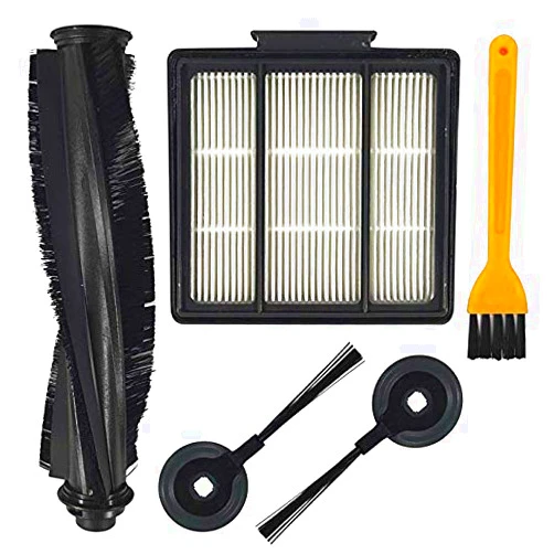 DLD Replacement Main Brush Roller & Hepa Filter & Side Brushes Accessories Parts for ION Robot S87 R85 RV850 RV850BRN, RV850WV, RV851WV, RV700_N, RV720_N, RV750_N Vacuum Cleaner