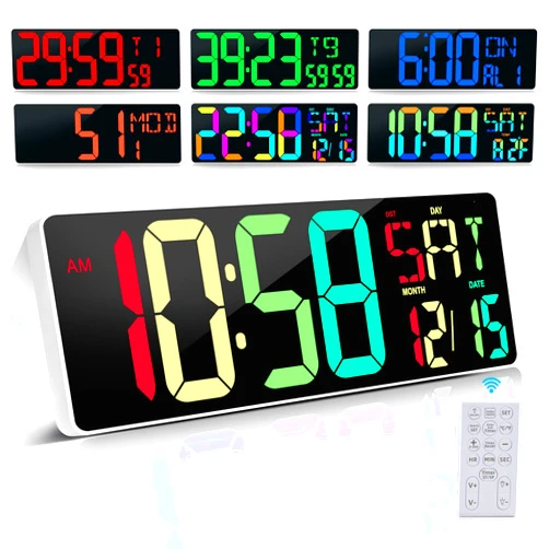 CYMHCHL Large Digital Wall Clock Large Display 17.2
