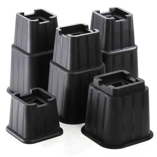 Nicunom Bed Furniture Risers, Adjustable Bed Lifts Elevation in Heights 3, 5 or 8 Inch, Heavy Duty Risers for Bed, Sofa, Table, Couch, Chair and Desk, Pack of 8, Support up to 2200 lbs