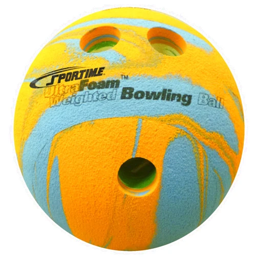 Sportime UltraFoam Bowling Ball, Weighted, Multi-Color, 1 Pound - 019899