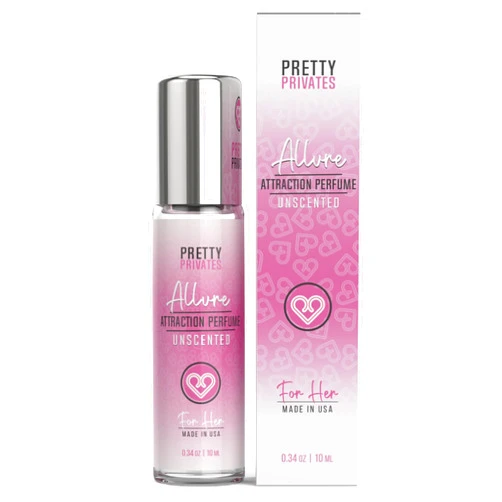 Pretty Privates Allure - Unscented Pheromone Perfume For Women To Attract Men - With Pure Pheromones to Enhanced Scents and Blend With Your Signature Fragrance - 0.34 oz (10 mL)
