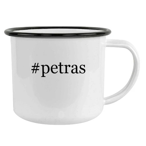 Molandra Products #petras - 12oz Hashtag Camping Mug Stainless Steel, Black