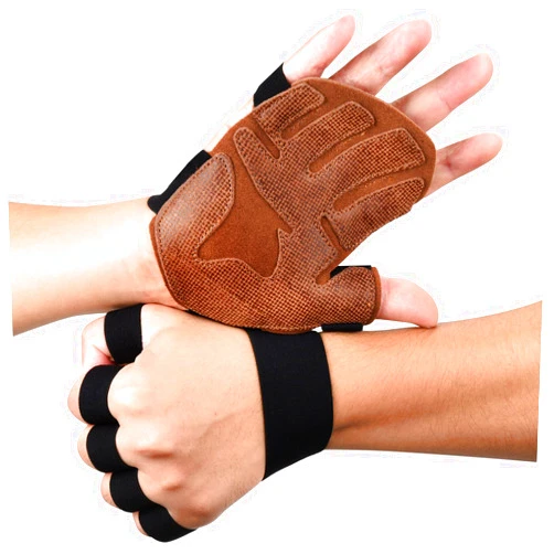 GINTRON Workout Gloves for Men Women, Weight Lifting Gloves with Padded Leather Palm Grip Gym Gloves Durable Exercise Gloves for Kettlebell, Pull-Ups, Row, Cross Training, WODs-NO Calluses