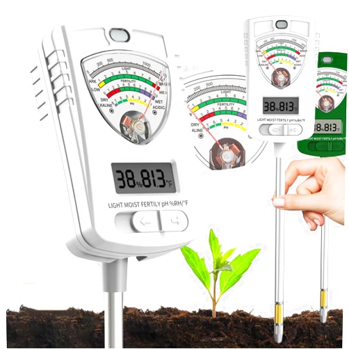 Lineal 7-in-1 Soil ph Test kit, Soil Tester, Soil Meter of Moisture/Light/Fertility/PH/Soil Temp for House Plants, Soil Hygrometer Moisture Sensor for Indoor & Outdoor, Garden, Farm, Lawn Plant Care