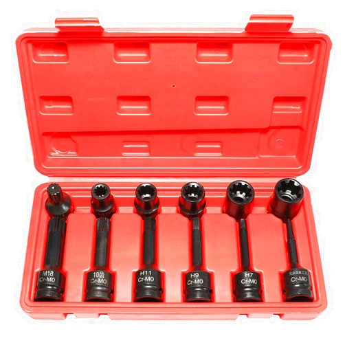 DPTOOL 12 Pc Impact Brake Caliper Special Socket Set 1/2