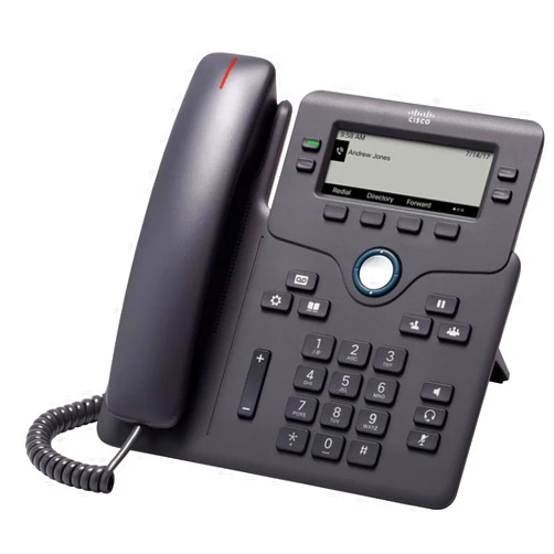 Cisco IP Phone 6841 with Multi-Platform Phone Firmware, 3.5-inch Grayscale Display, Regional Power Adapter Included, 4 SIP Registrations (CP-6841-3PW-NA-K9=)