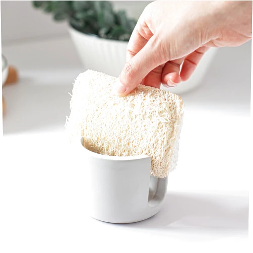MOPHONICHOME Stone Sponge Holder for Kitchen Sink, Kitchen Sink Sponge Holder - Instant Dry Sink Organizer, Kitchen Sink Caddy, Ultra Absorbent Diatomite Dish Sponge Holder, (Light Grey)