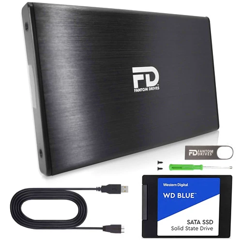Fantom Drives (Solid State Drive Upgrade Kit - Compatible with PlayStation 4, PS4 Slim, and PS4 Pro, 2TB SSD + 16GB