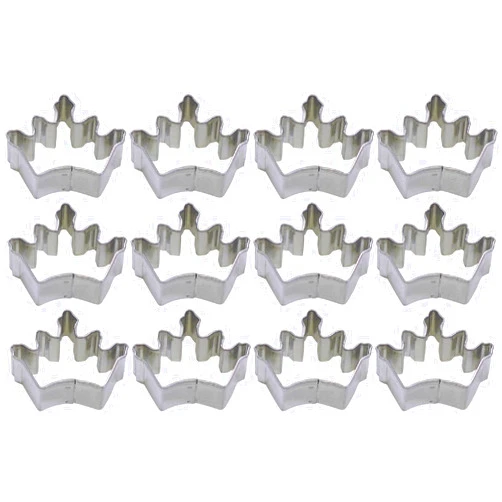 Cookiecuttershop 1 Dozen 12 Mini Crown Tiara Princess Cookie Cutters NEW! Party Favors