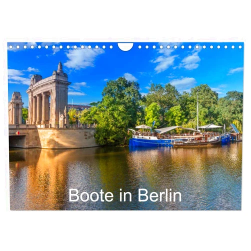 CALVENDO Boote in Berlin (Wandkalender 2025 DIN A4 quer), CALVENDO Monatskalender [Calendar] ReDi Fotografie