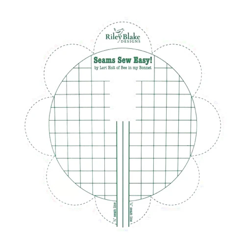 Riley Blake Designs Riley Blake Seams Sew Easy Seam Guides by Lori Holt of Bee in My Bonnet, Variety of Colors Including Denim, Jade, Sea Glass and Red. (SEA Glass)