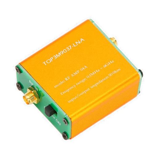 Bewinner Ultra Low Noise Amplifier, LNA Module for RF Software Defined Radio, 0.1MHz‑6GHz Full Band 20dB High Gain Power Preamplifier Module for sdrplay 1A (Built in Battery)