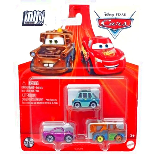 Disney Cars Mini Racers 3-Pack (Professor Z, Mater, Holley Shiftwell)