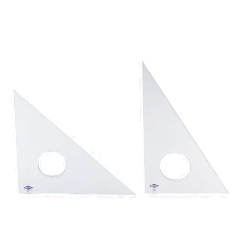Alvin 130C-12 12 inch Clear Professional Acrylic Triangle 30/60